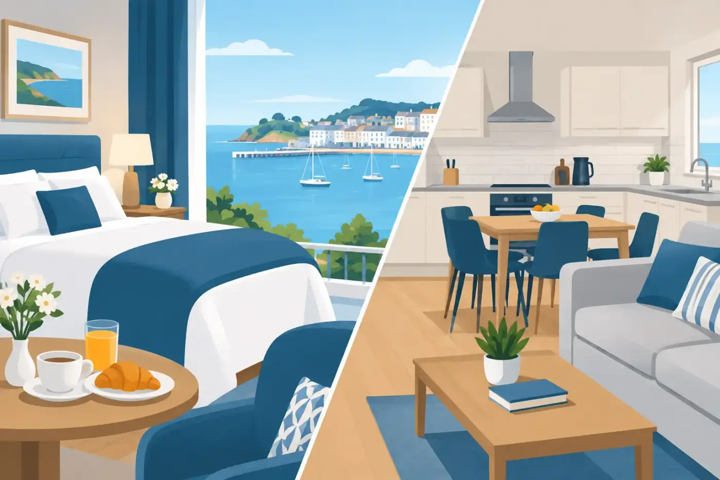 B&B versus self catering for a Torquay break
