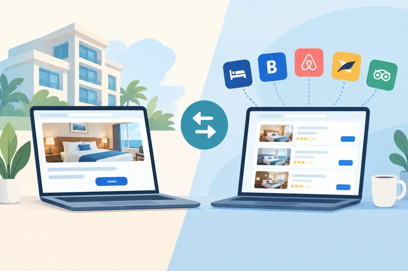 Direct Bookings Compared with Booking Sites